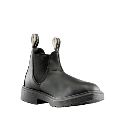 Mens pull on soft toe slip resistant Steel Blue 310941 Hobart Square Toe Non-Safety Elastic Sided Boots
