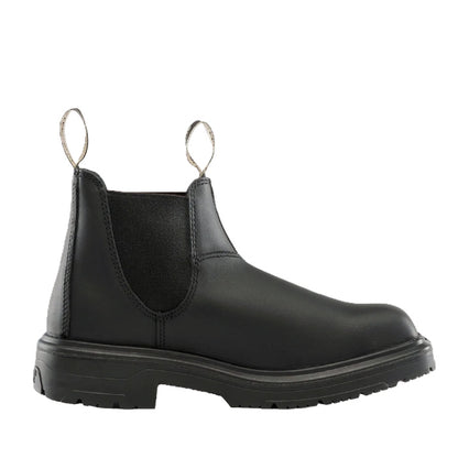 Mens Leather water resistant, extra comfort, pull on Steel Blue 313941 Hobart Square Toe Steel Cap Elastic Sided Boots