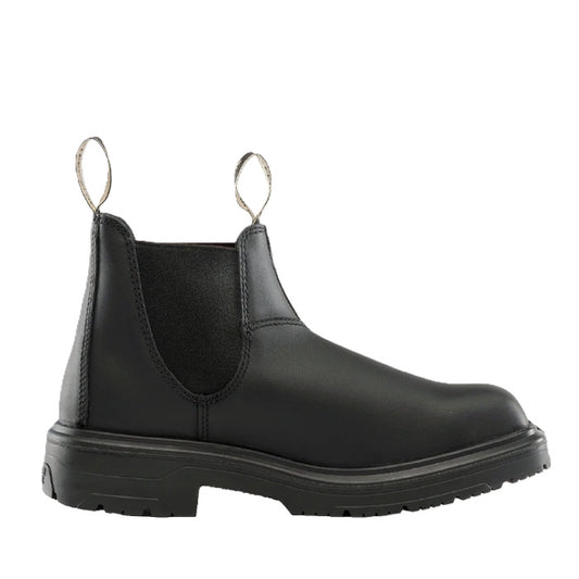 Mens Leather water resistant, extra comfort, pull on Steel Blue 313941 Hobart Square Toe Steel Cap Elastic Sided Boots