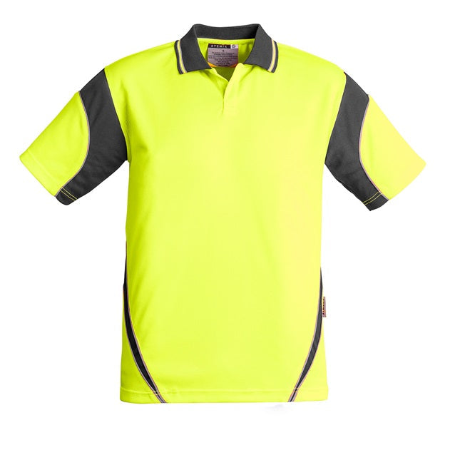 Syzmik ZH248 Mens HiVis Aztec Short Sleeve Polo