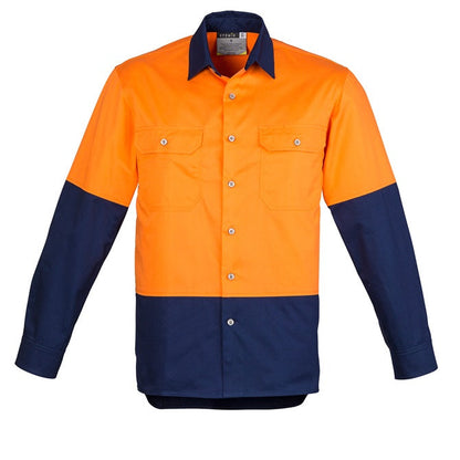 Syzmik ZW122 Mens HiVis Spliced Industrial Shirt