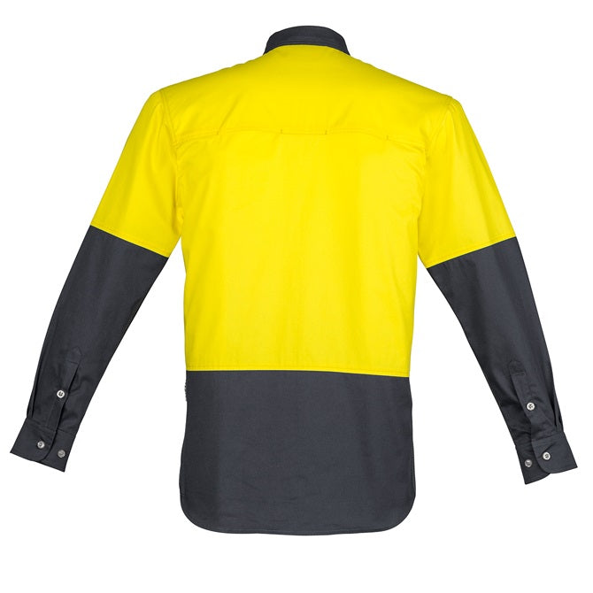 Syzmik ZW122 Mens HiVis Spliced Industrial Shirt