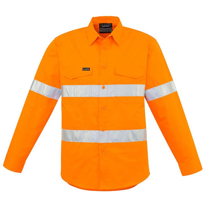 Syzmik ZW640 Mens HiVis Hoop Taped Shirt