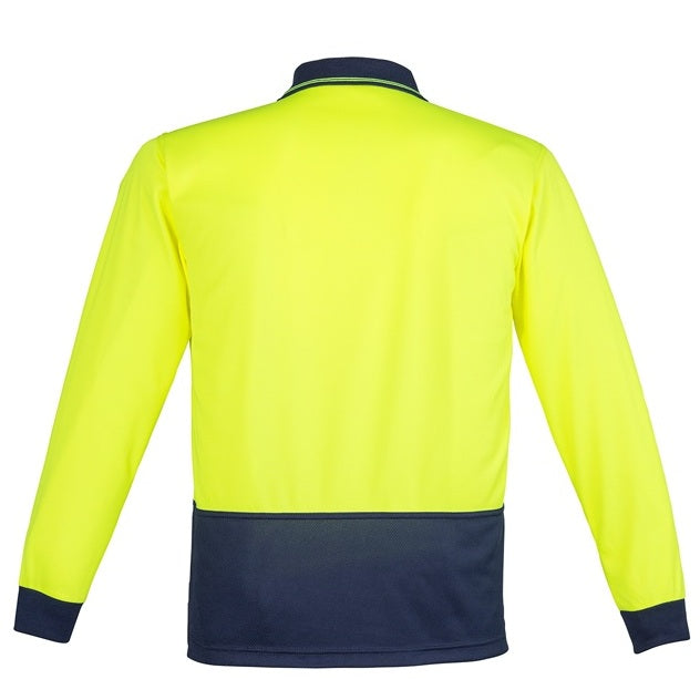Syzmik ZH232 Unisex HiVis Basic Spliced Long Sleeve Polo