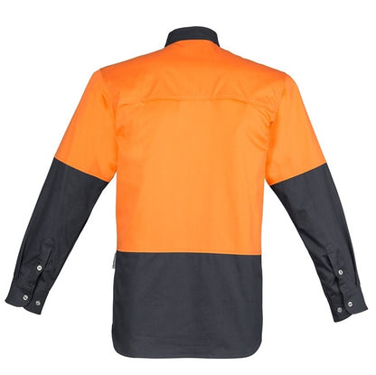 Syzmik ZW122 Mens HiVis Spliced Industrial Shirt