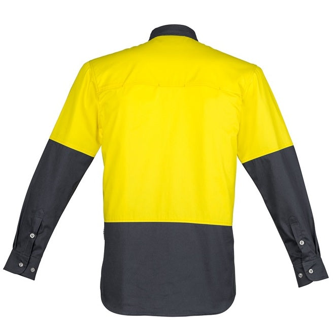 Syzmik ZW122 Mens HiVis Spliced Industrial Shirt