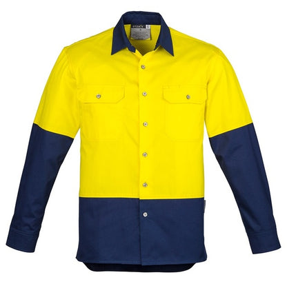 Syzmik ZW122 Mens HiVis Spliced Industrial Shirt