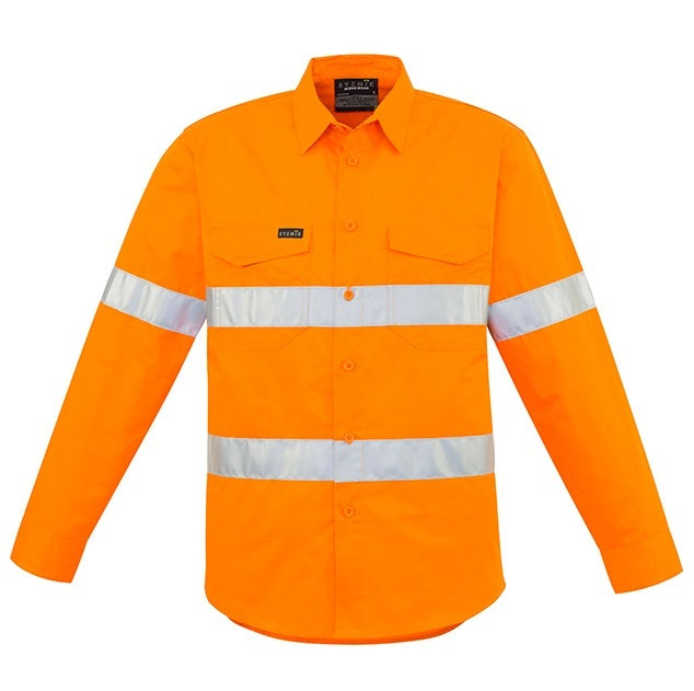 Syzmik ZW640 Mens HiVis Hoop Taped Shirt