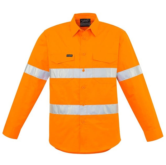 Syzmik ZW640 Mens HiVis Hoop Taped Shirt
