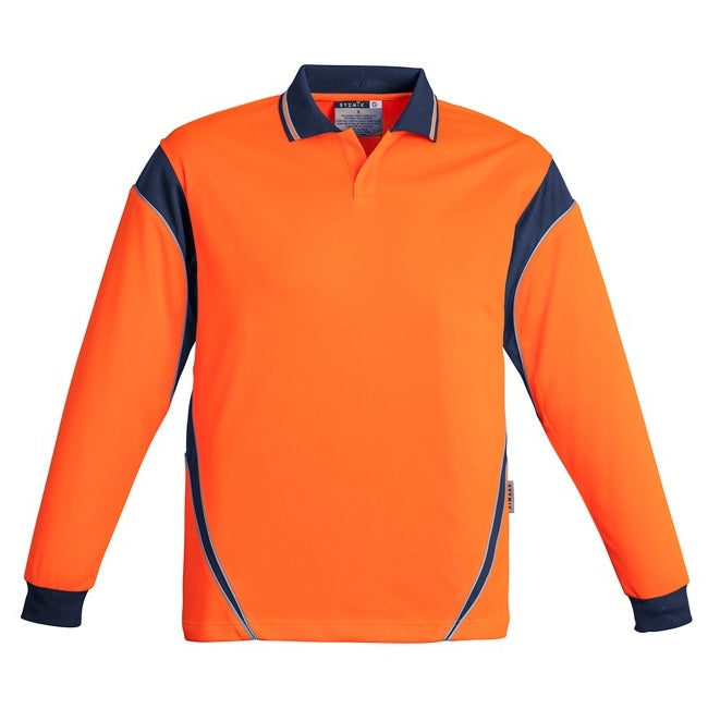 Syzmik ZH249 Mens HiVis Aztec L/S Polo
