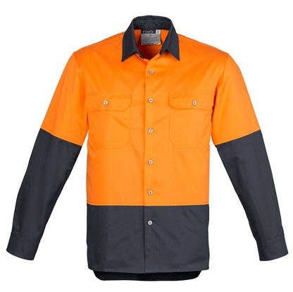 Syzmik ZW122 Mens HiVis Spliced Industrial Shirt