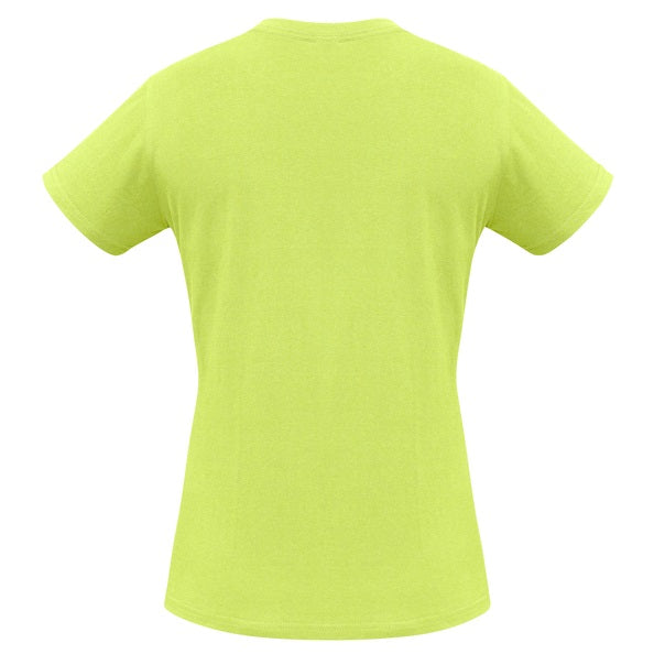 Biz Collection T10022 Ladies Ice Tee Fluro Yellow Lime
