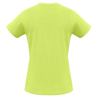Biz Collection T10022 Ladies Ice Tee Fluro Yellow Lime
