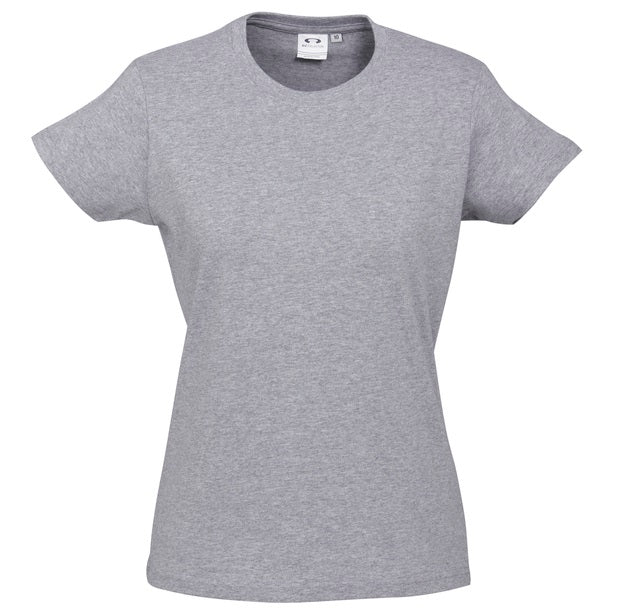 Biz Collection T10022 Ladies Ice Tee - Grey Marle - Alternative Front View