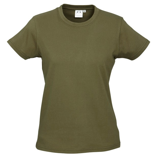 Biz Collection T10022 Ladies Ice Tee - Khaki - Alternative Front View