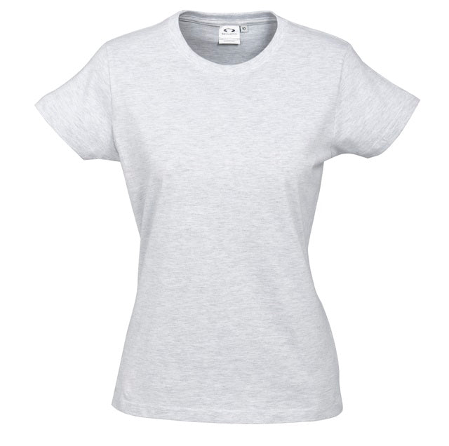 Biz Collection T10022 Ladies Ice Tee - Snow Marle - Alternative Front View