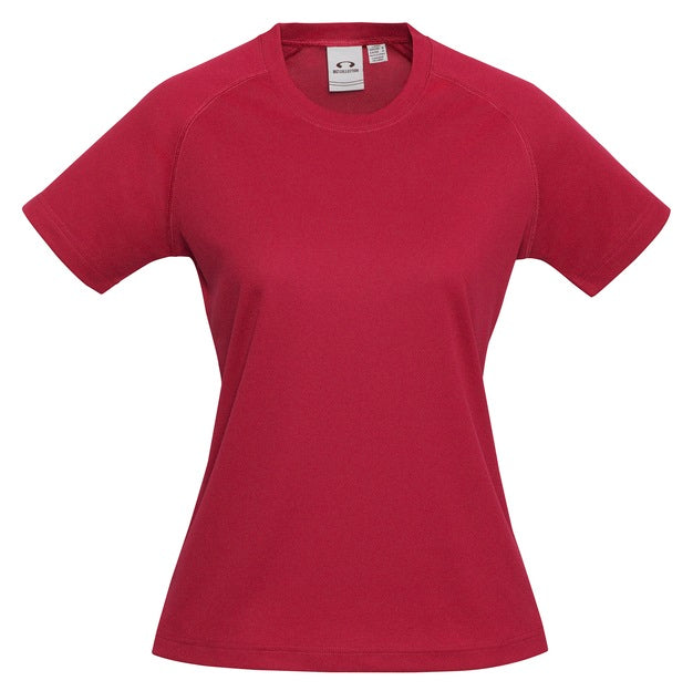 Biz Collection T301LS Ladies Sprint Tee - Red - Alternative Front View