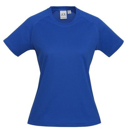 Biz Collection T301LS Ladies Sprint Tee Royal blue colour - Front view
