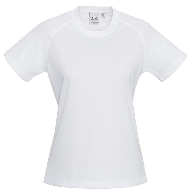 Biz Collection T301LS Ladies Sprint Tee - White - Alternative Front View