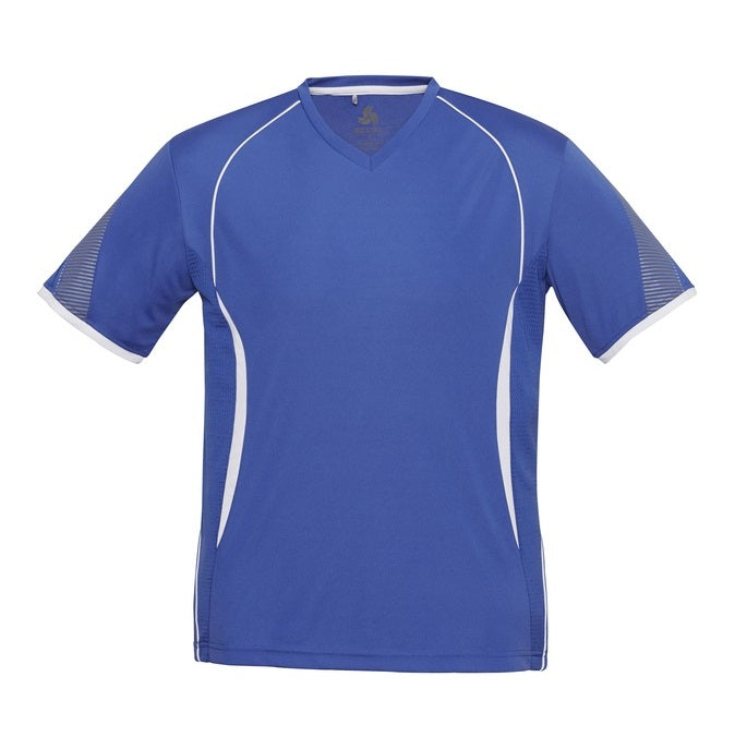 Biz Collection T406MS Mens Razor Tee - Royal/White - Alternative Front View