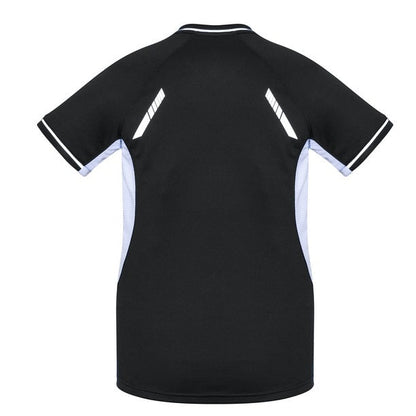 Biz Collection T701LS Ladies Renegade Tee Black/White/Silver