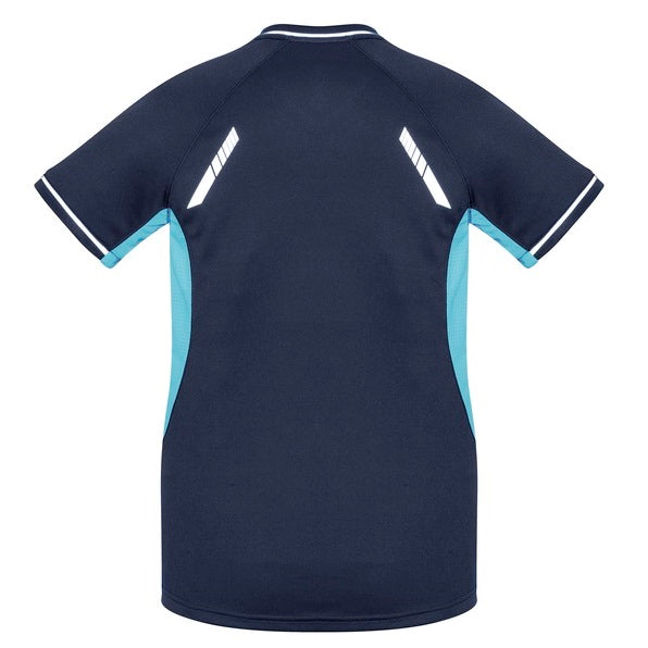 Biz Collection T701LS Ladies Renegade Tee Black/Gold/Silver