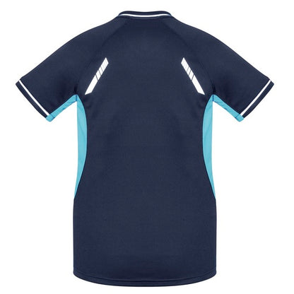 Biz Collection T701LS Ladies Renegade Tee Black/Gold/Silver