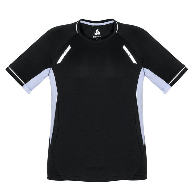 Biz Collection T701MS Mens Renegade Tee - Black/White - Alternative Front View