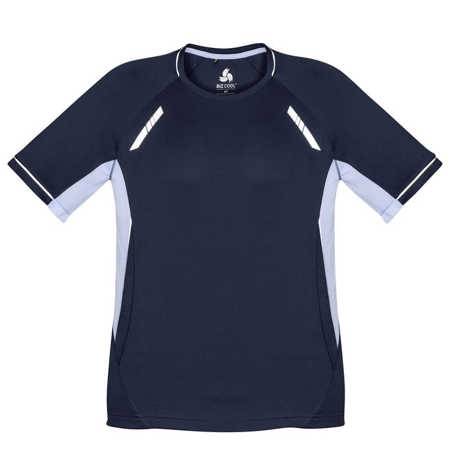 Biz Collection T701MS Mens Renegade Tee - Navy/White - Alternative Front View