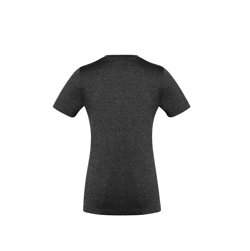 Biz Collection T800LS Ladies Aero Tee in colour Black - Back view