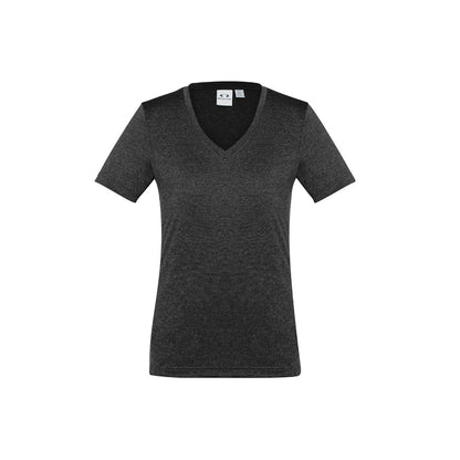 Biz Collection T800LS Ladies Aero Tee Black