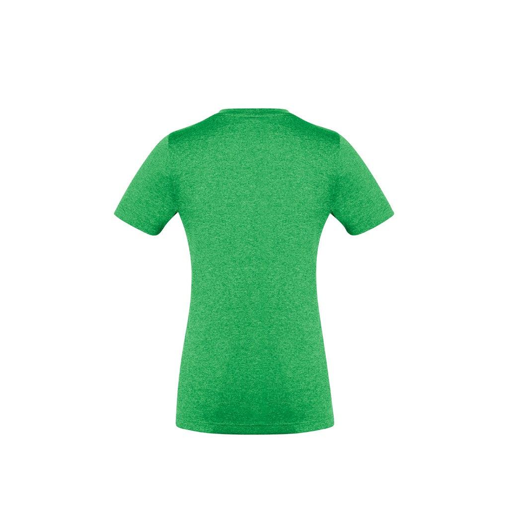 Biz Collection T800LS Ladies Aero Tee Lime - Back view