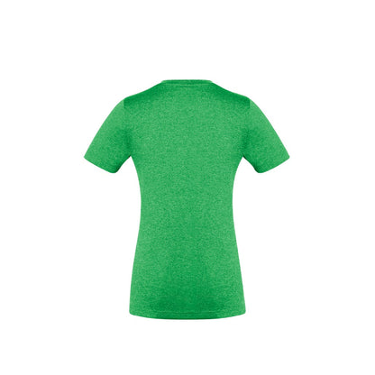 Biz Collection T800LS Ladies Aero Tee Lime - Back view