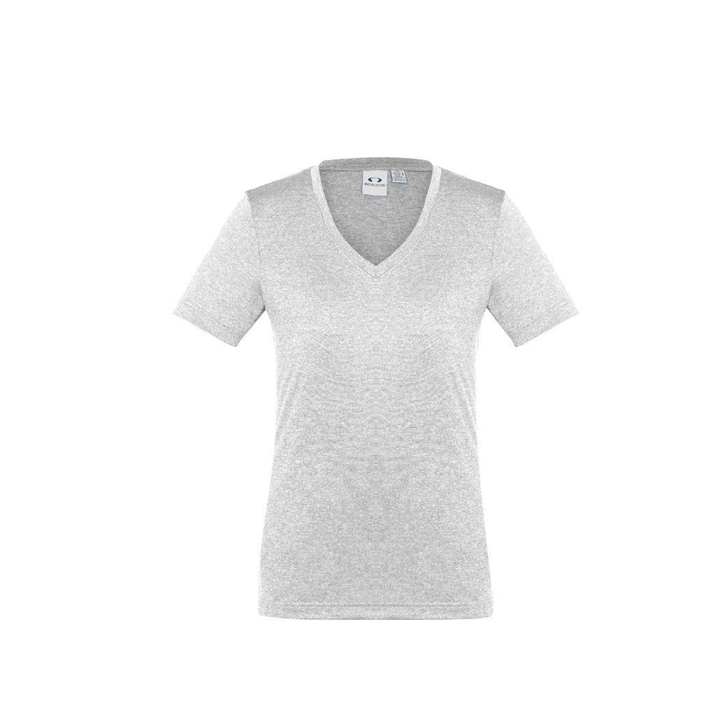Biz Collection T800LS Ladies Aero Tee Silver