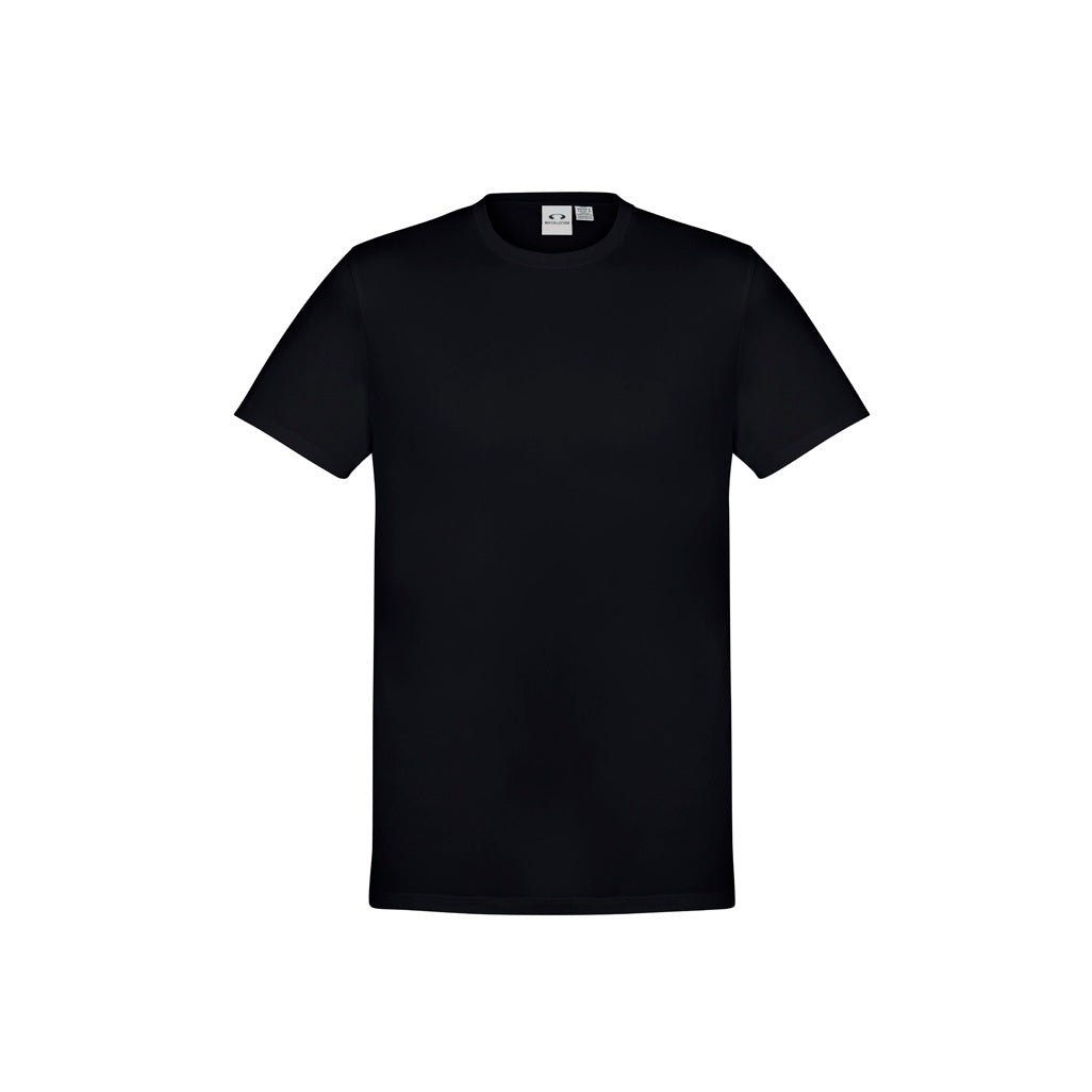 Biz Collection T800MS Mens Aero Tee - Black - Alternative Front View