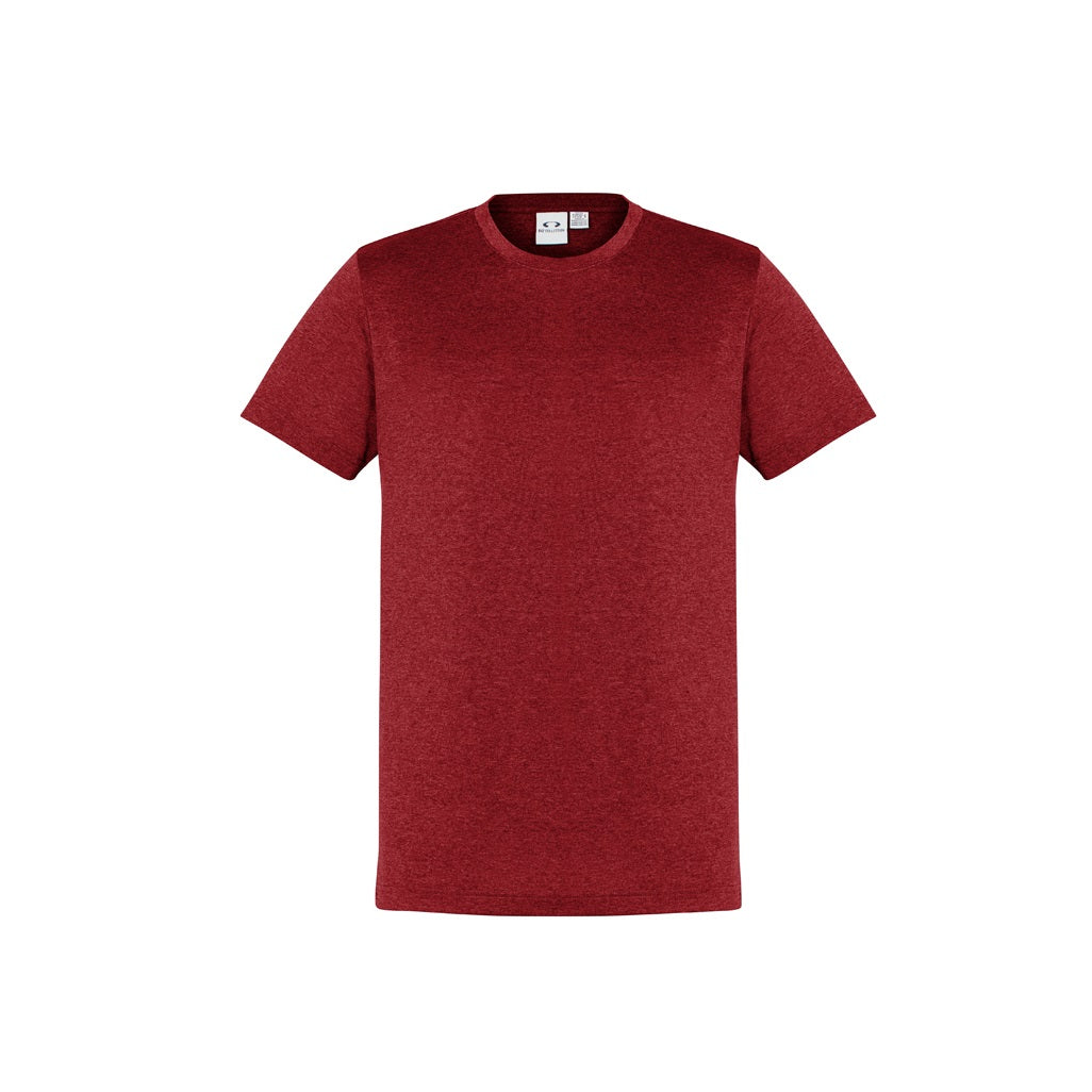 Biz Collection T800MS Mens Aero Tee - Red - Alternative Front View