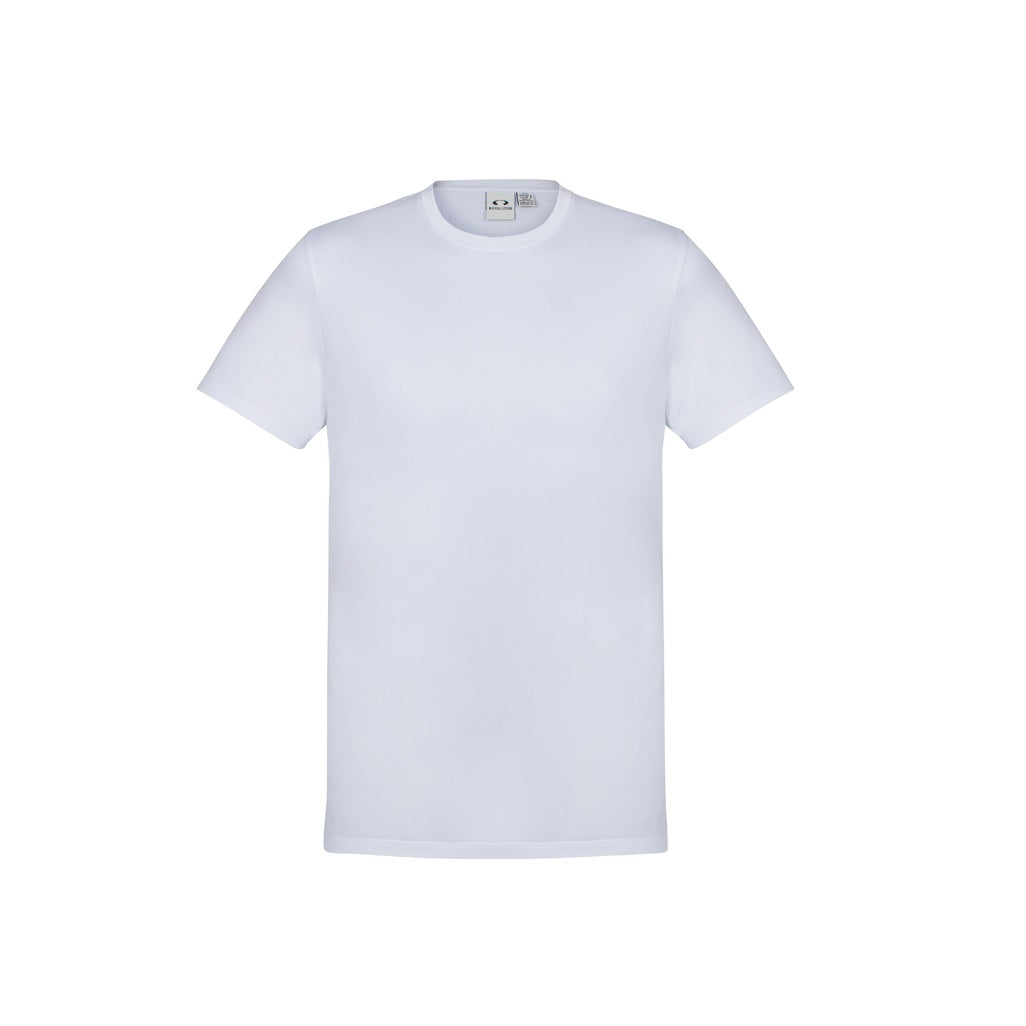 Biz Collection T800MS Mens Aero Tee - White - Front View
