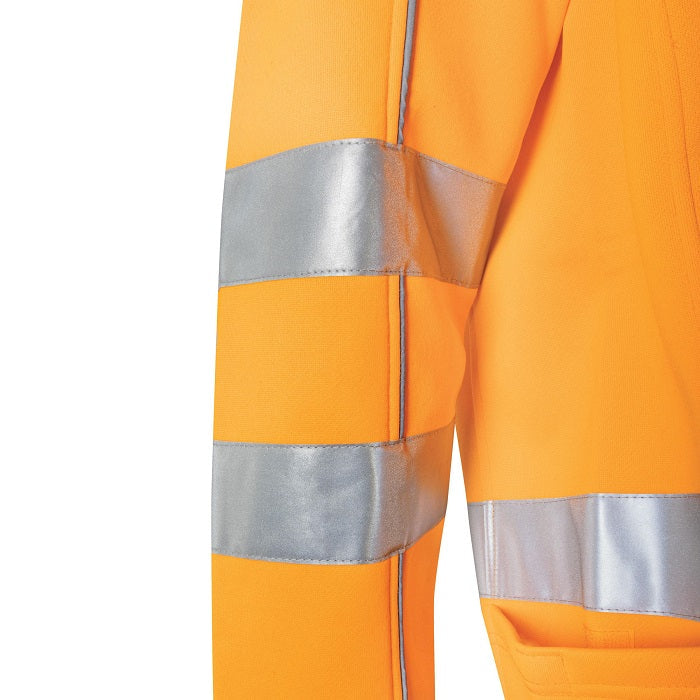 TRu Workwear TF1959T5 Fleece Hoodie With Reflective Tape - NSW Rail