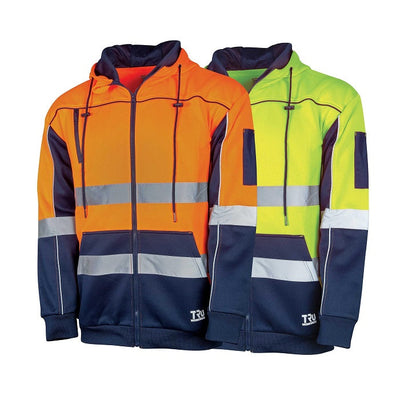 Tru Workwear TF2959T1 Two-tone Fleece Hoodie With Reflective Tape