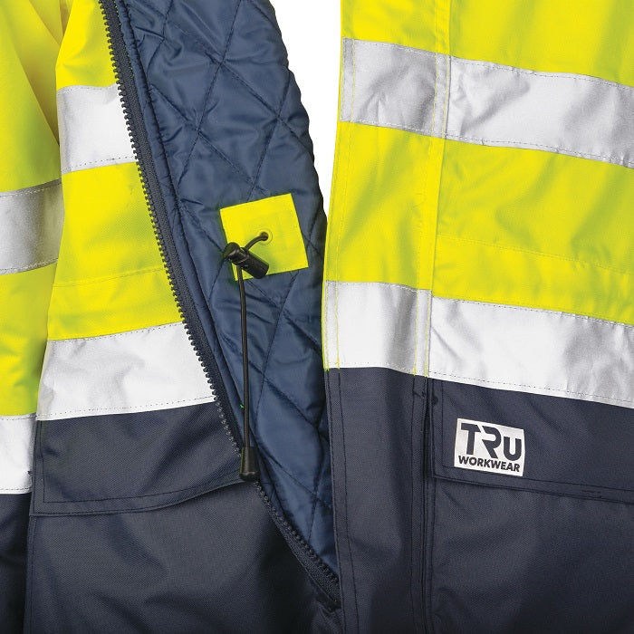 Tru Workwear TJ2930T4 Quilted Rain Jacket With Reflective Tape