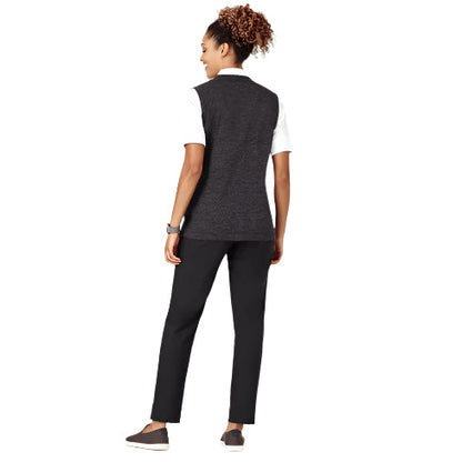 Biz Care CK961LV Womens Button Front Knit Vest
