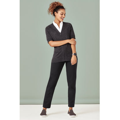 Bizcare CK962LC Womens Zip Front Short sleeve cardigan
