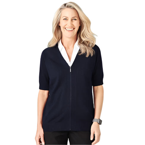 Bizcare CK962LC Womens Zip Front Short sleeve cardigan
