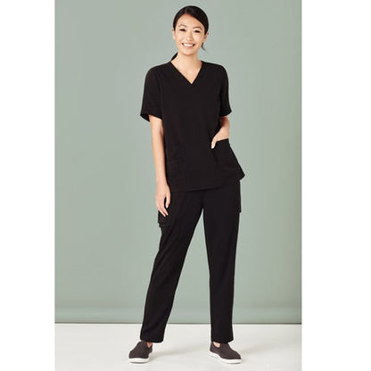 Bizcare CSP943LL Womens Multi-Pocket Slim Leg Scrub Pants