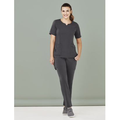 Bizcare CSP943LL Womens Multi-Pocket Slim Leg Scrub Pants
