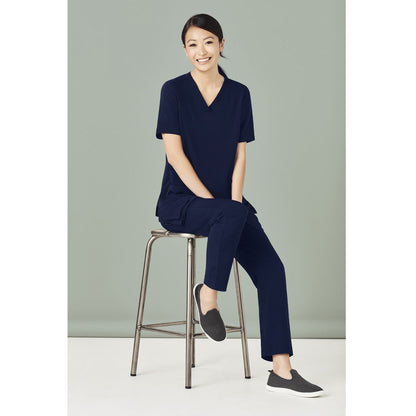 Bizcare CSP943LL Womens Multi-Pocket Slim Leg Scrub Pants