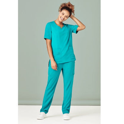 Bizcare CSP943LL Womens Multi-Pocket Slim Leg Scrub Pants