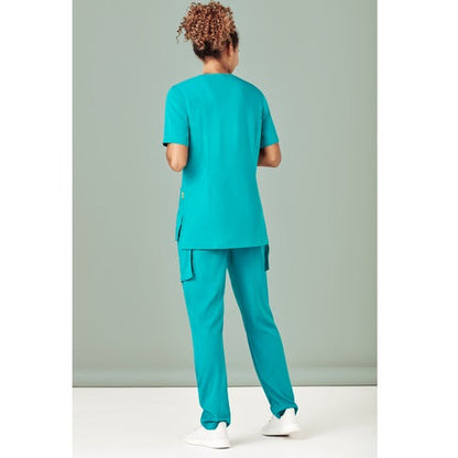 Bizcare CSP943LL Womens Multi-Pocket Slim Leg Scrub Pants