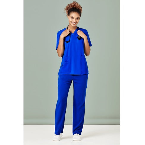 Bizcare CSP944LL Womens Multi-Pocket Straight Leg Pant