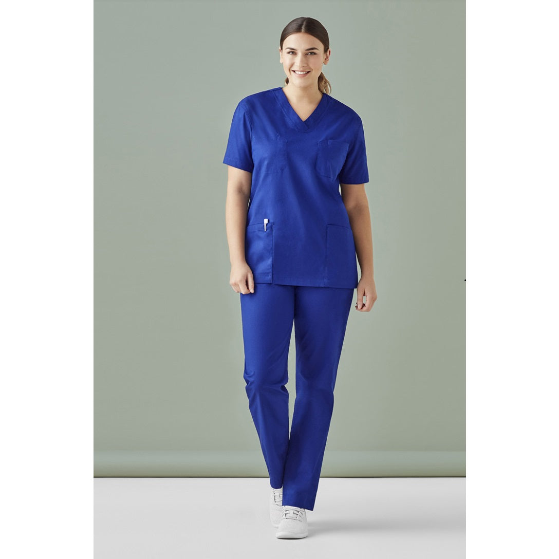Inaura CST150US Hartwell Unisex Reversible Scrub Top - Dark Blue - Front View